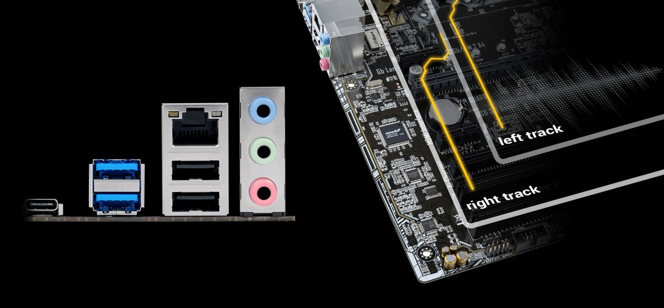 ASUS B150M-A/M.2 Ekranowany układ audio