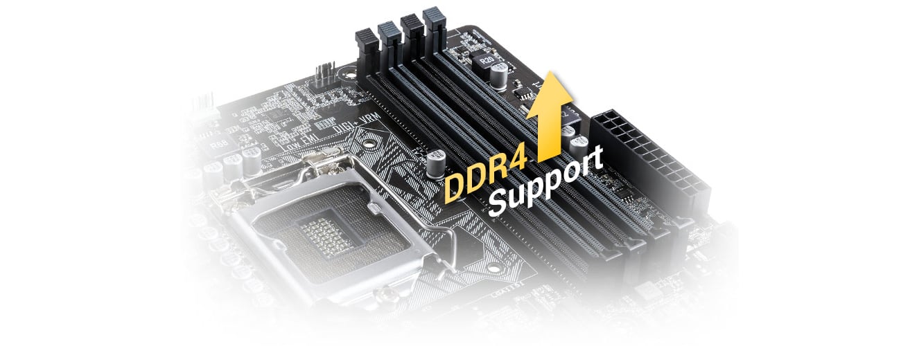 ASUS B150M-PLUS Obsługa DDR4