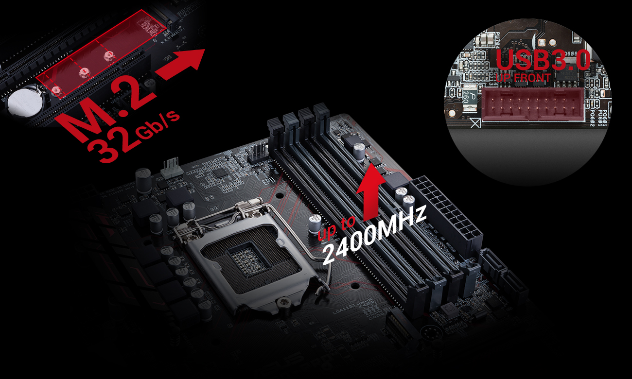 ASUS B250M-PRO Wydajność RAM DDR4 M.2 USB 3.0