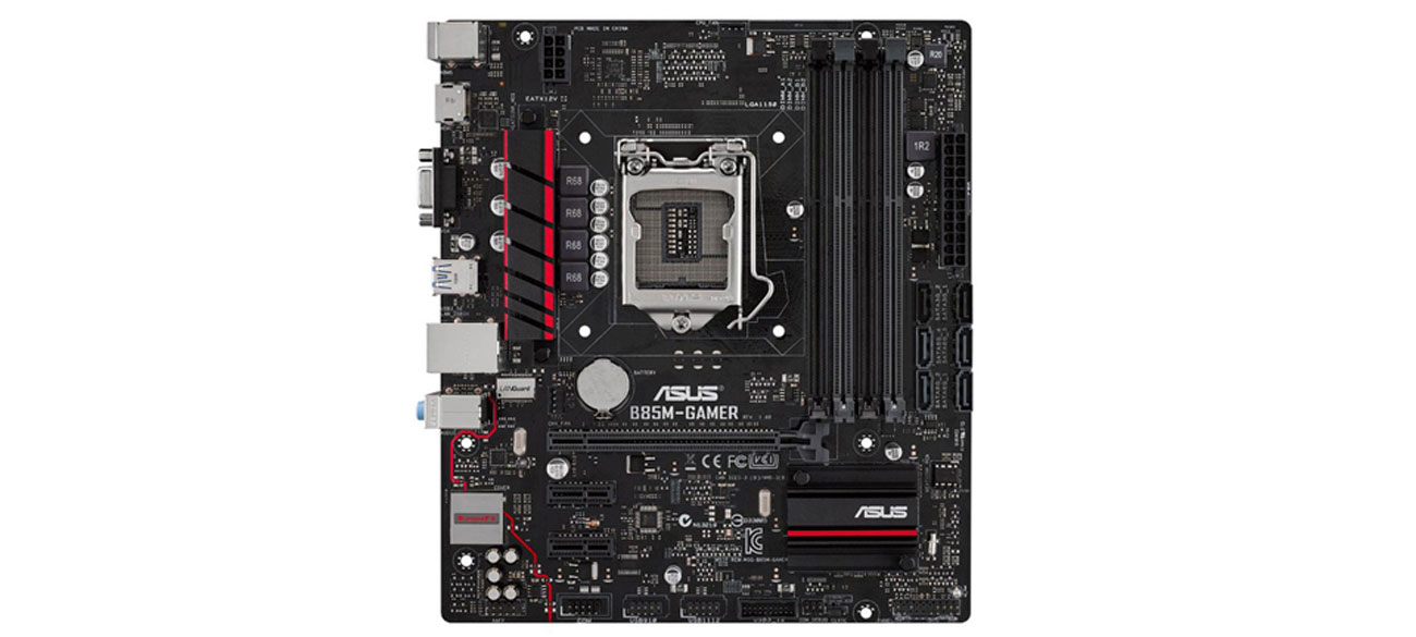 Sieć działająca szybciej ASUS B85M-GAMER