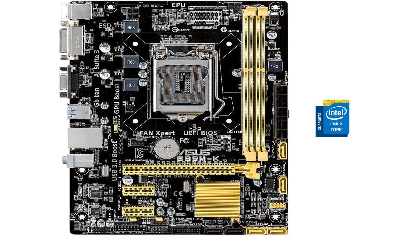 ASUS B85M-K Intel® LGA1150