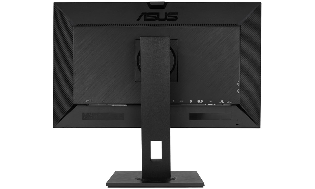 ASUS Business BE279CLB - Widok z tyłu, złącza