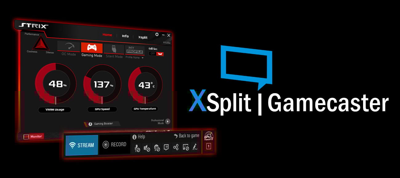 GPU Tweak II / XSplit Gamecaster