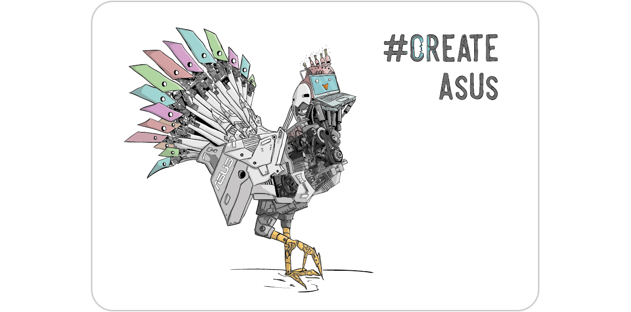 Naklejka na laptopa ASUS CreateAsUs Cover
