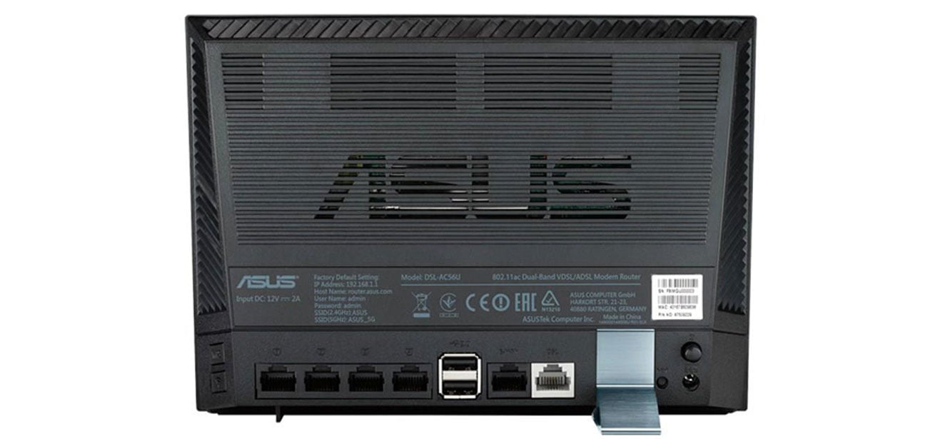 ASUS DSL-AC56U pełna swoboda elastyczność dsl ethernet 3g 4g lte