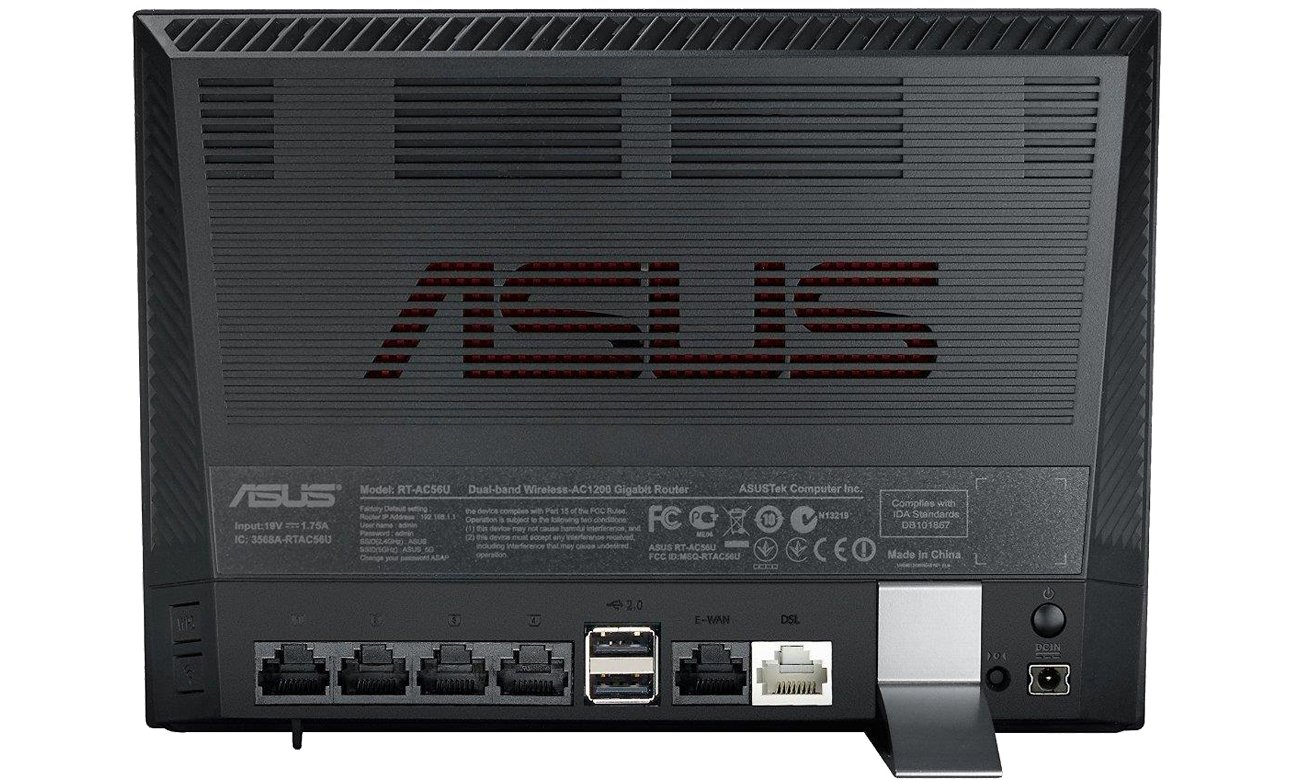 ASUS DSL-N17U widok z tyłu
