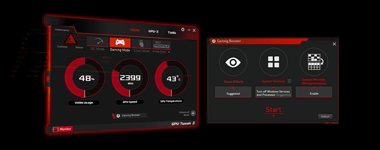 Aplikacja GPU Tweak II