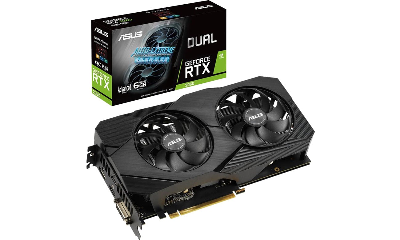 Karta graficzna NVIDIA ASUS GeForce RTX 2060 DUAL ADVANCED EVO 6GB GDDR6 DUAL-RTX2060-A6G-EVO