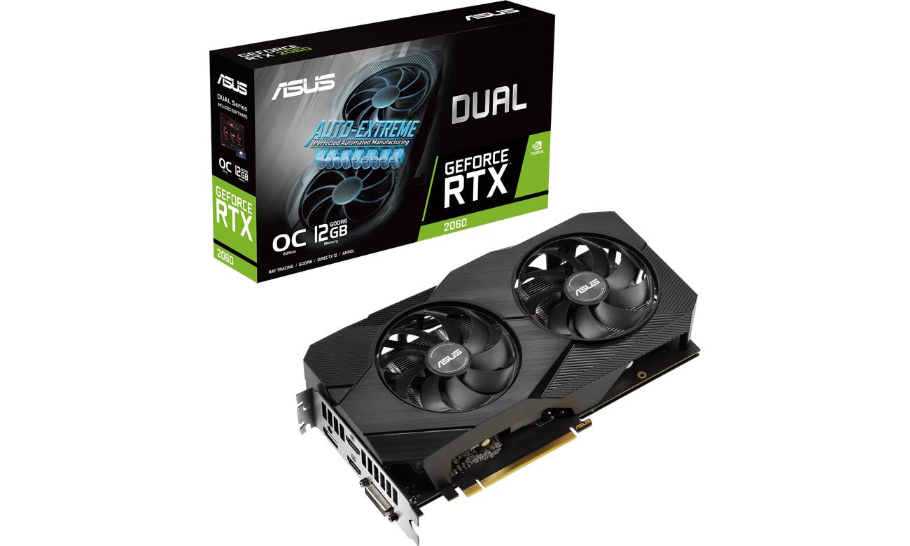 ASUS GeForce RTX 2060 EVO Dual OC 12GB GDDR6 - Karty