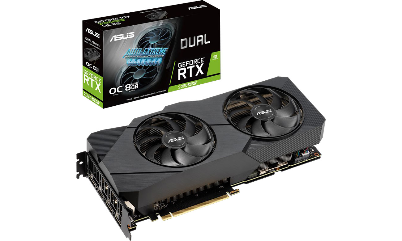 Karta graficzna NVIDIA ASUS GeForce RTX 2080 SUPER V2 EVO OC 8GB DDR6 DUAL-RTX2080S-O8G-EVO-V2