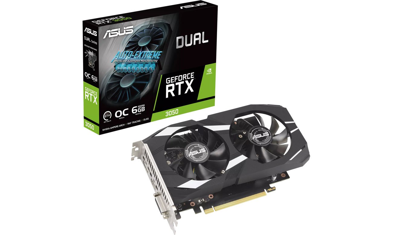 ASUS GeForce RTX 3050 Dual OC 6 GB GDDR6 DUAL-RTX3050-O6G