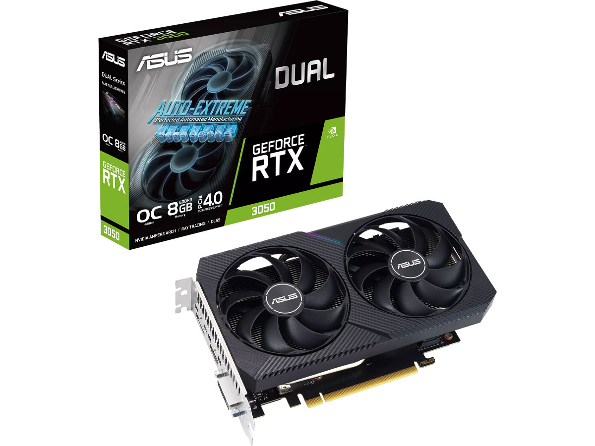 ASUS GeForce RTX 3050 Dual OC V2 8 GB GDDR6