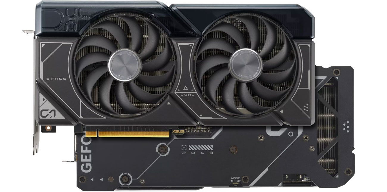 Охлаждение ASUS GeForce RTX 4070 SUPER DUAL OC