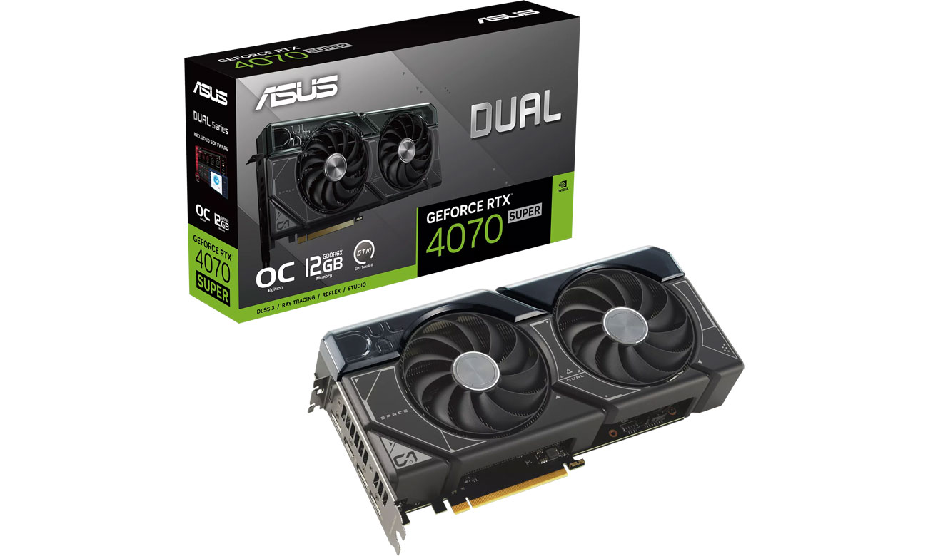 ASUS GeForce RTX 4070 SUPER DUAL OC 12 ГБ GDDR6X