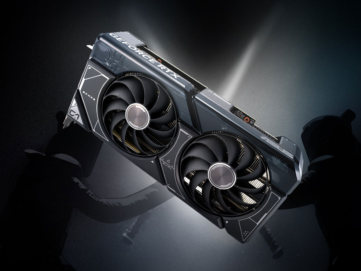 ASUS GeForce RTX 4070 Ti SUPER Dual OC chłodzenie