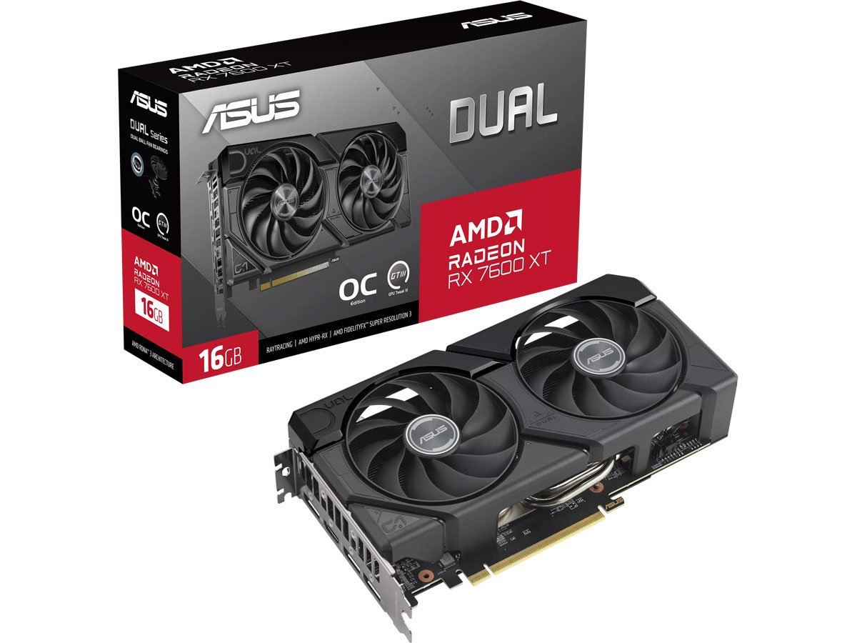 ASUS Radeon RX 7600 XT Dual OC 16 GB GDDR6
