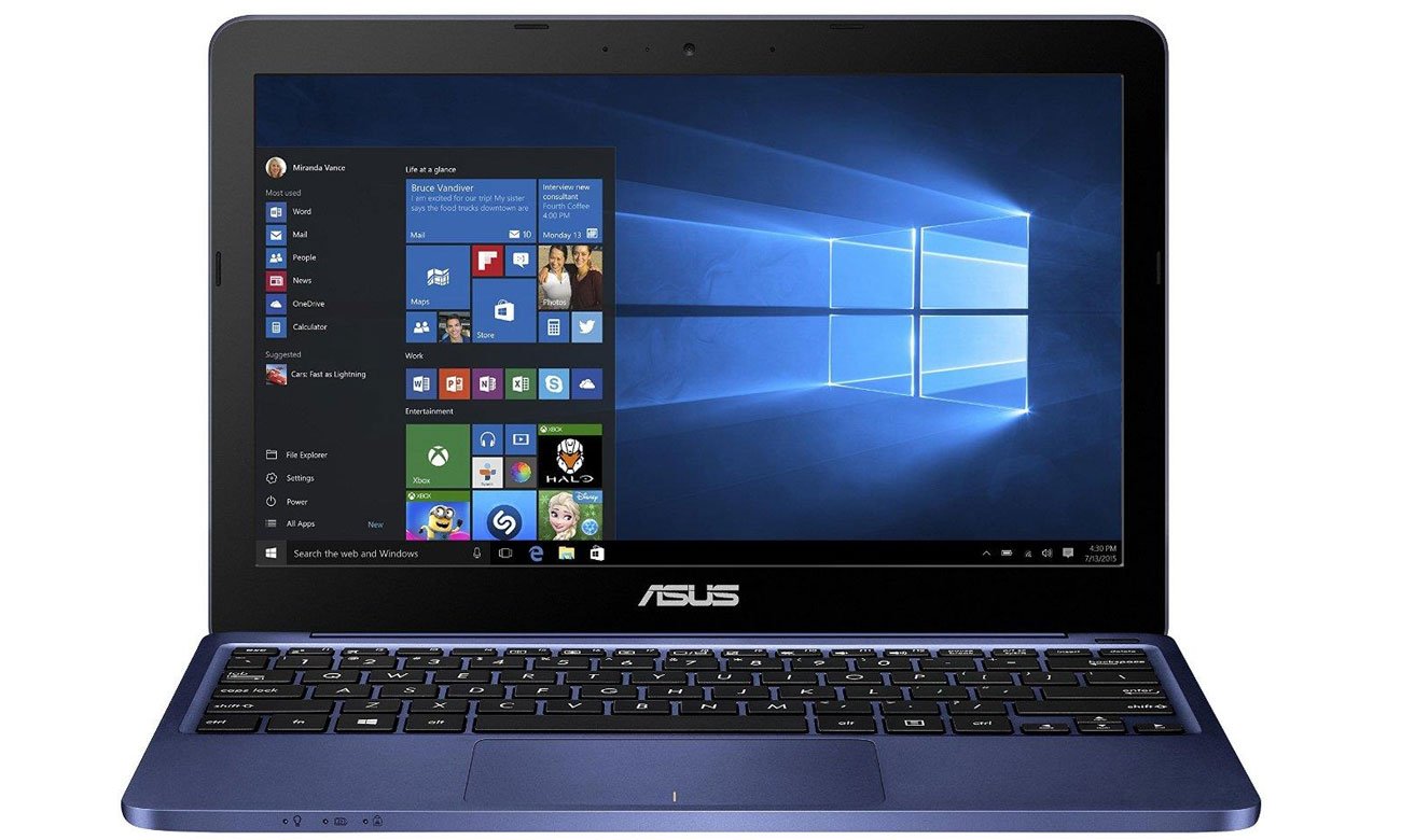 ASUS E200HA-FD0102TS czterordzeniowy procesor Intel płynna wydajna wielozadaniowość