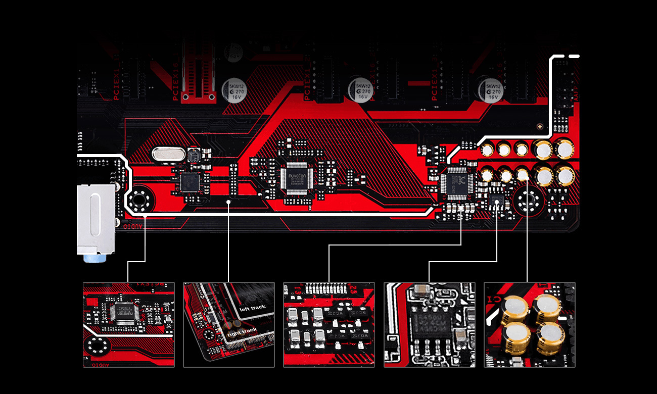 ASUS EX-B250-V7 Doskonała jakość dźwięku Crystal Sound 2