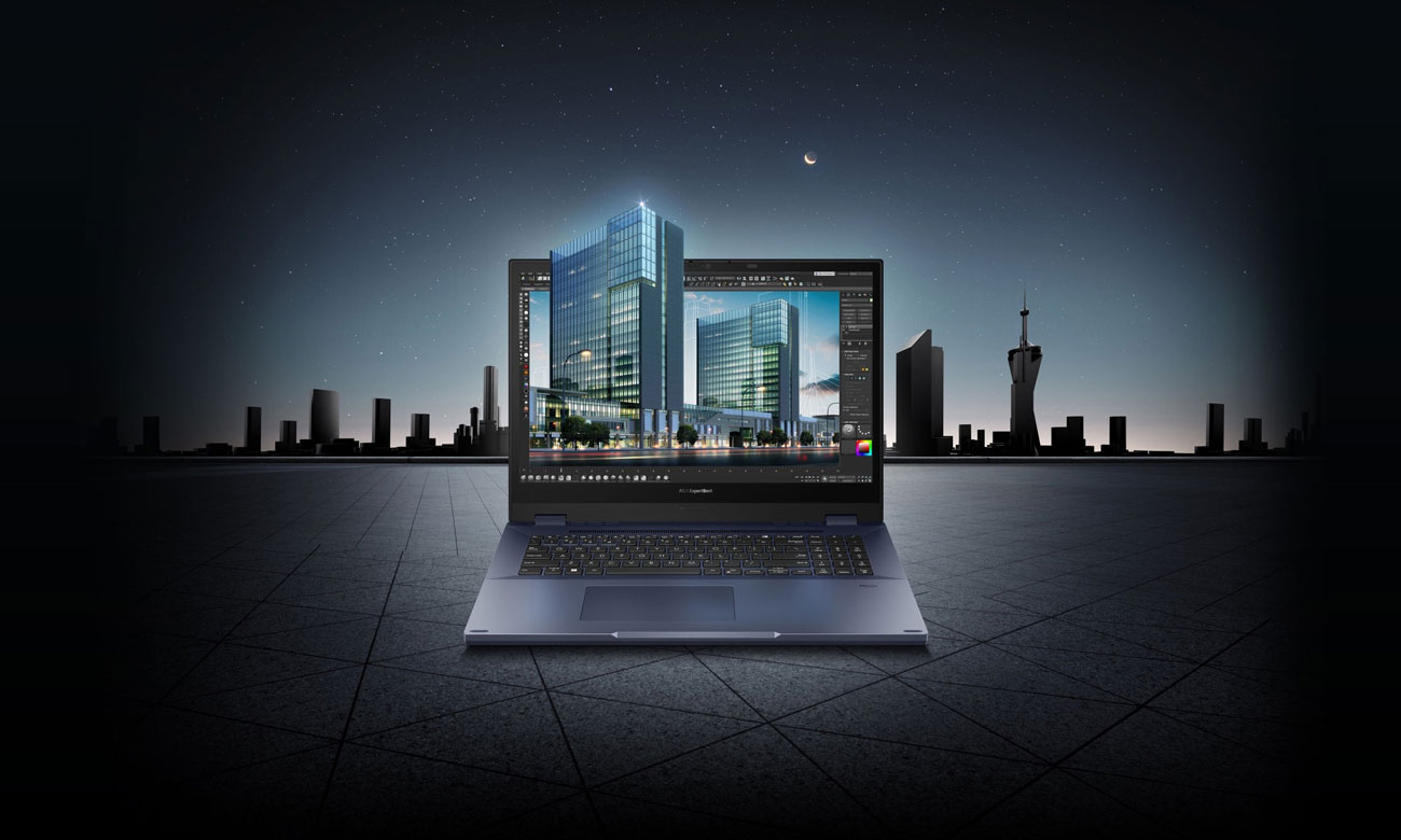 ASUS ExpertBook B6602F laptop do projektowania graficznego