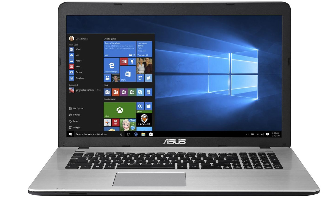 ASUS F751SJ Procesor Intel Pentium