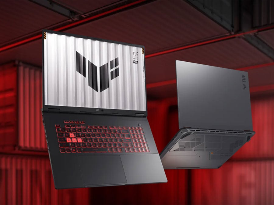 ASUS TUF Gaming A18 ekran oraz tył obudowy