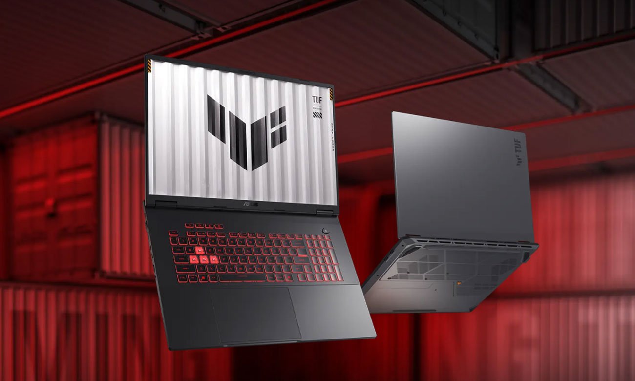 ASUS TUF Gaming A18 ekran oraz tył obudowy