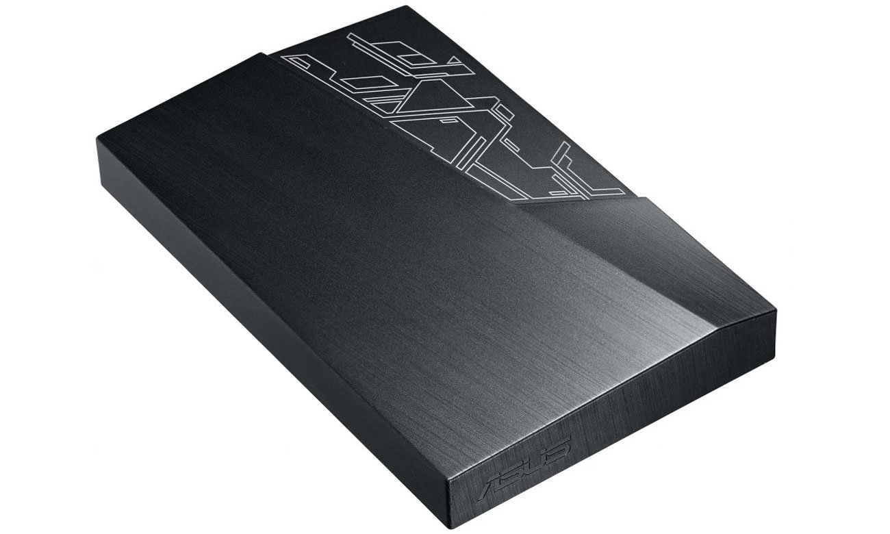 Zewnętrzny dysk HDD ASUS FX Gaming 1TB Czarny - Widok z przodu pod kątem