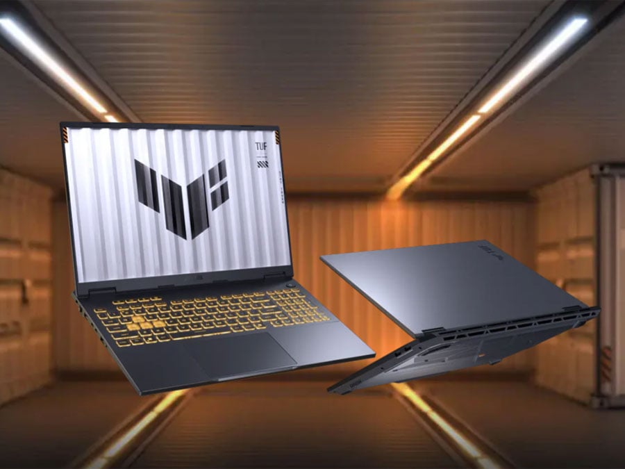 ASUS TUF Gaming F16 ekran oraz tył obudowy