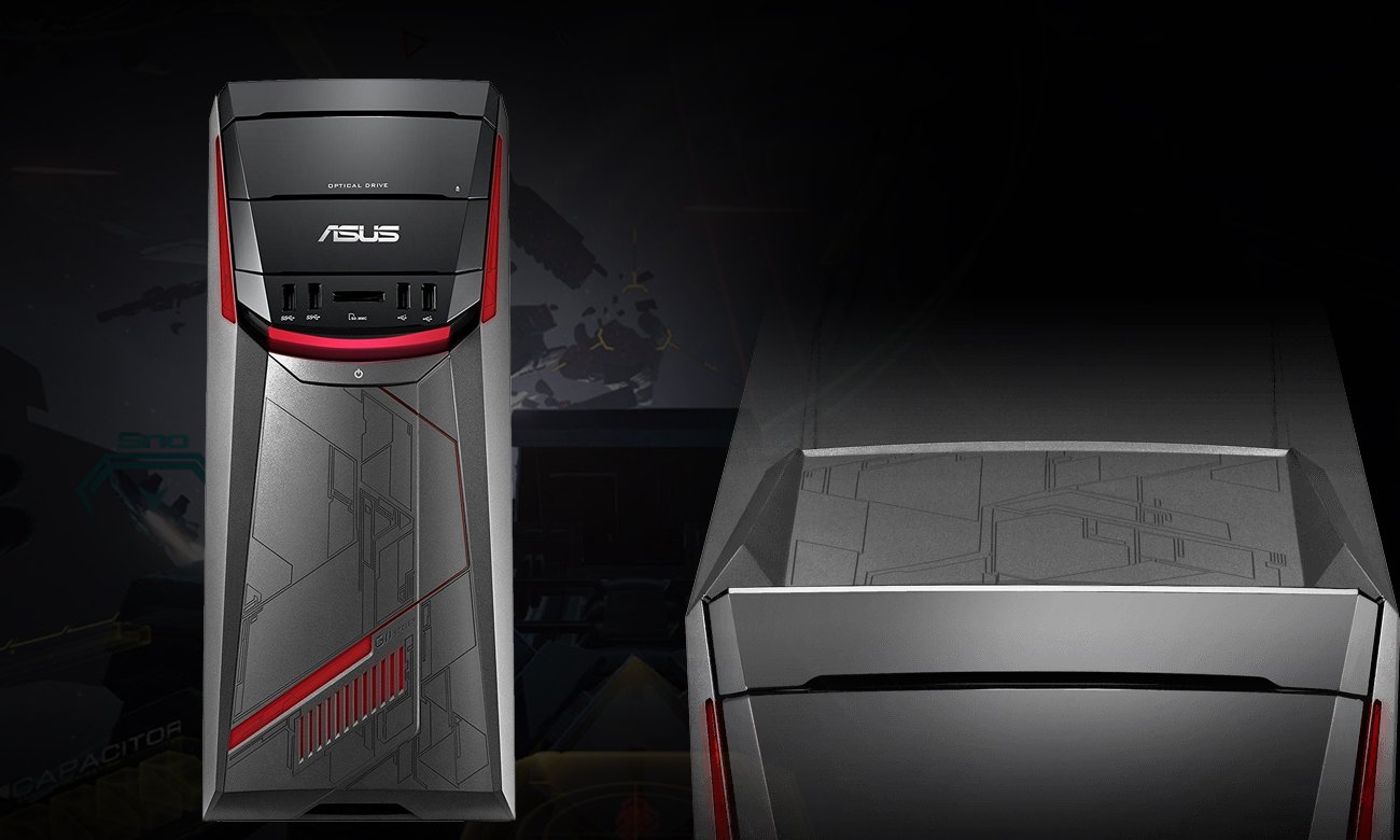 ASUS G11CD konstrukcja czerwień czerń wydajność moc