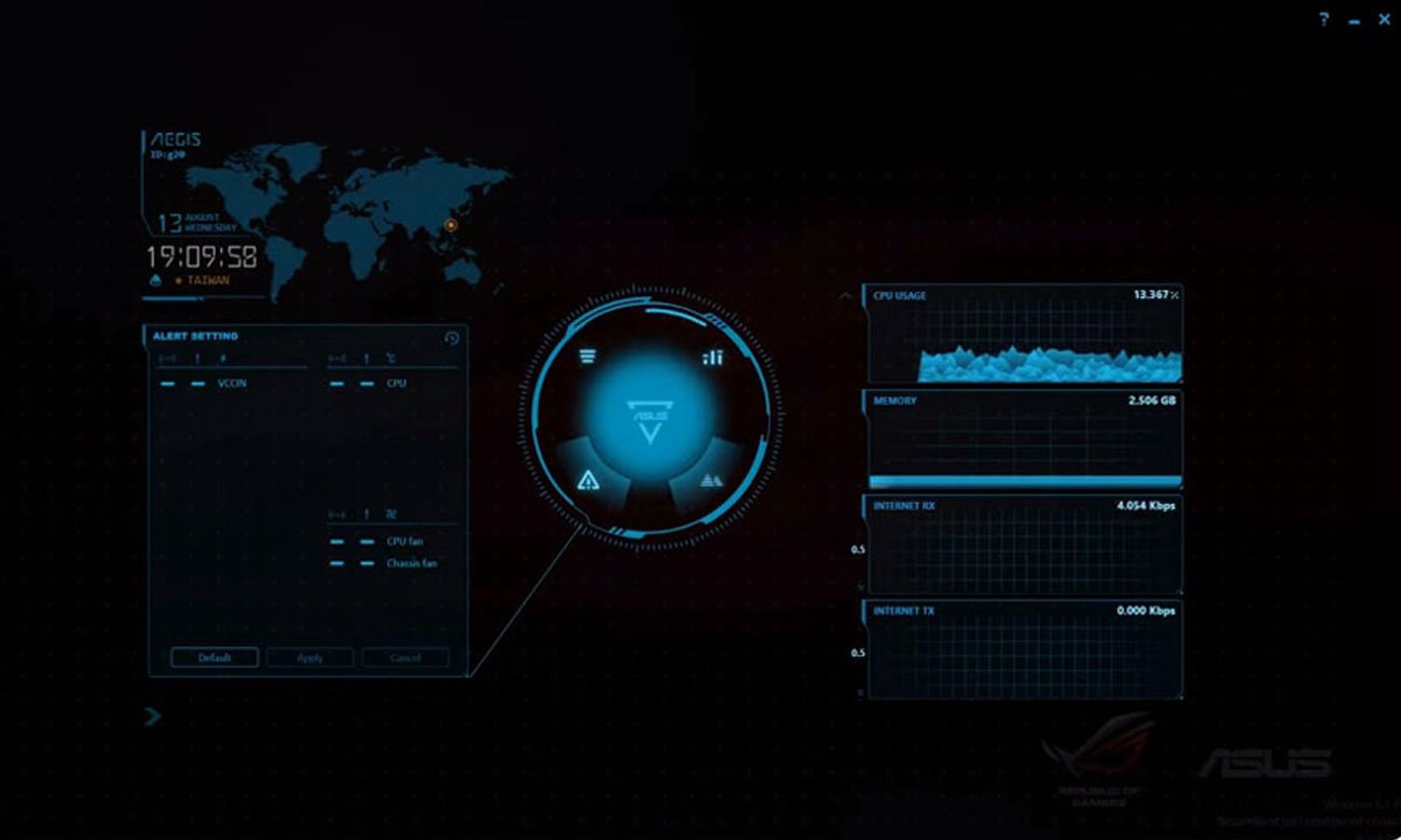 ASUS G20CB-PL015T aplikacja wydajność aegis narzędzie
