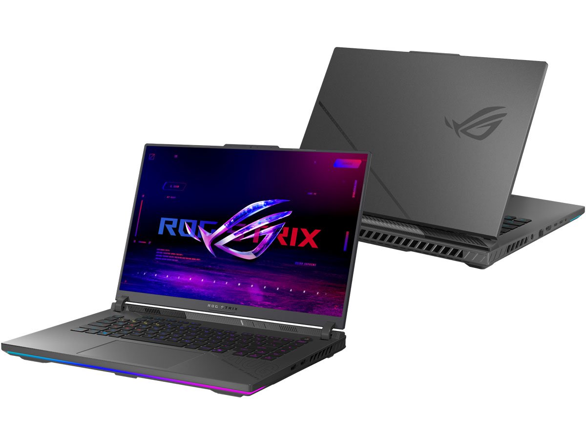 Laptop ASUS ROG Strix G16 przód i tył