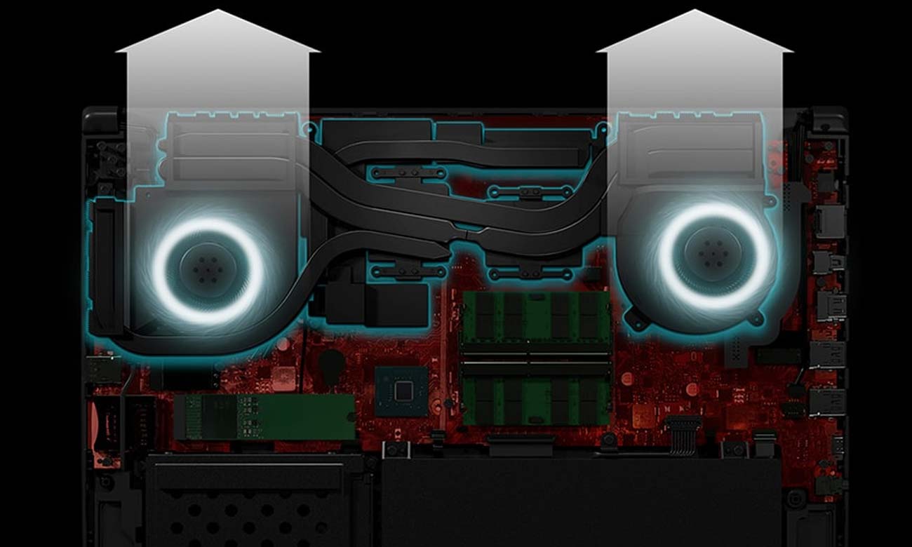 ASUS ROG Strix GL504GM system chłodzenia