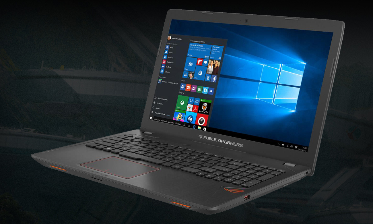 ASUS ROG Strix GL553VE z kartą GeForce GTX 1050Ti