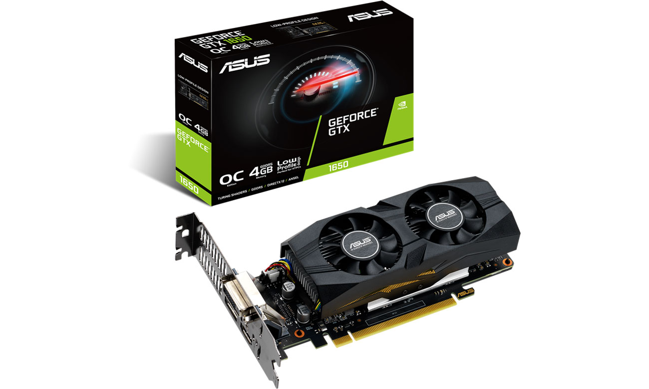 Karta graficzna NVIDIA ASUS GeForce GTX 1650 OC 4GB GDDR5 GTX1650-O4G-LP-BRK