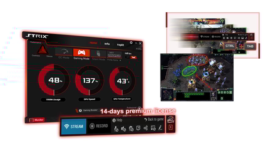 GPU Tweak II with Xsplit Gamecaster