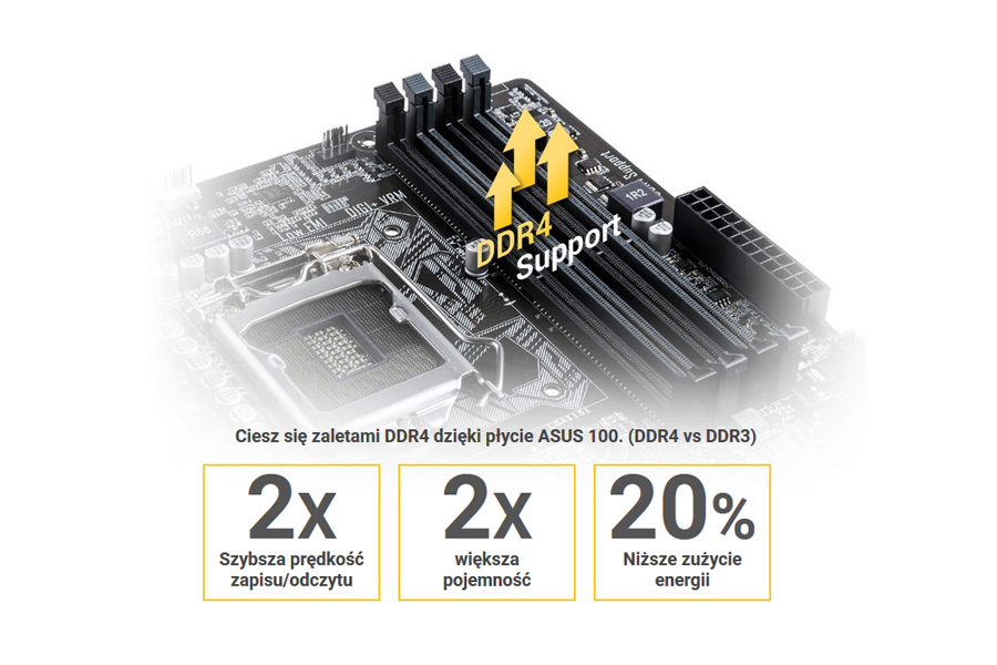ASUS H110M-A/DP obsługa DDR4