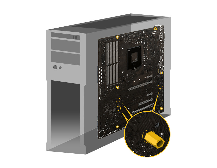 ASUS H110M-A/DP bezpieczny montaż