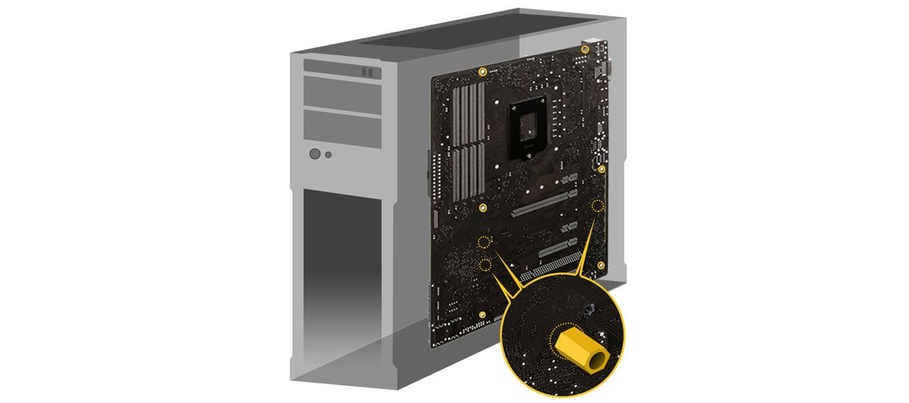 Bezpieczny montaż płyty głównej ASUS A88X-PLUS/USB 3.1