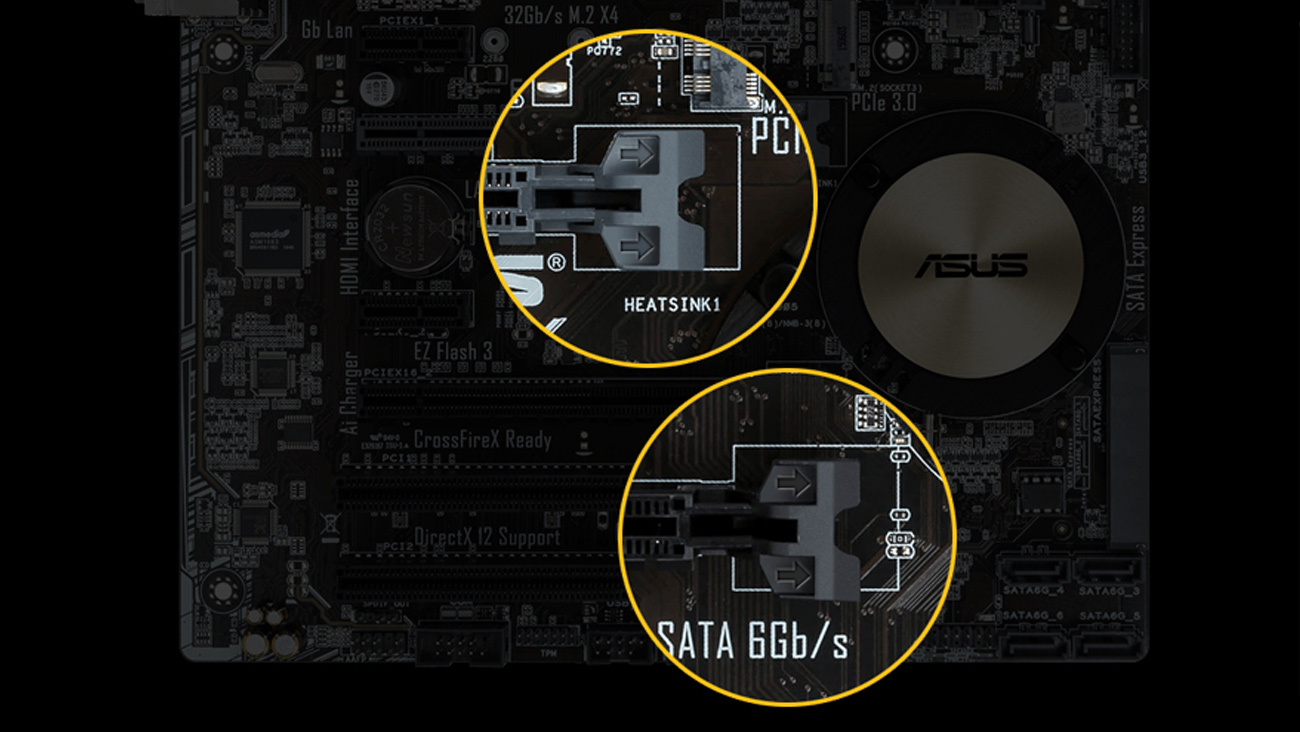 ASUS Z170M-E D3 Q-Slot oraz Q-DIMM