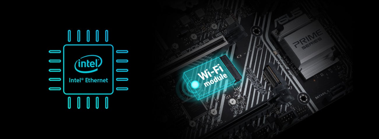 ASUS H570M-PLUS - LAN, Wi-Fi