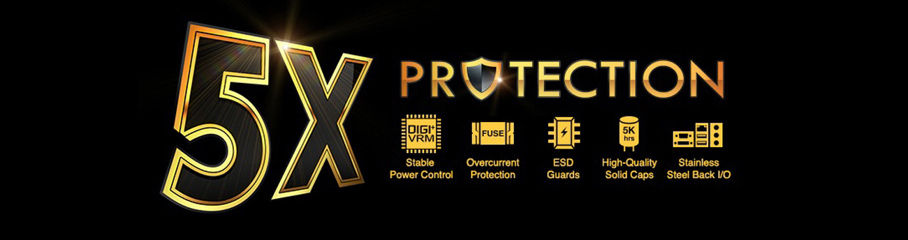 ASUS H81M-D ASUS 5X Protection