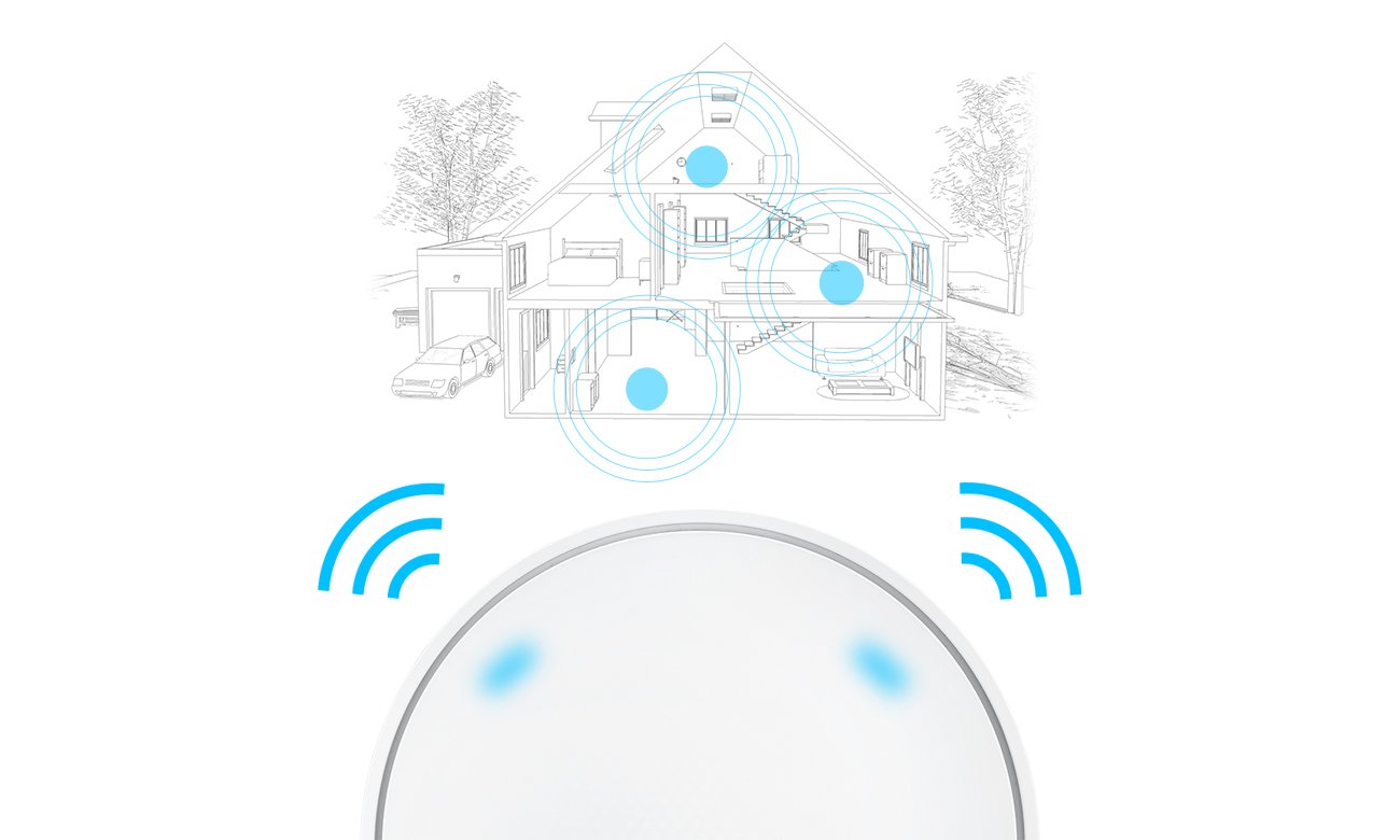 System Wi-Fi ASUS Lyra Pełne pokrycie sygnałm Wydajne anteny