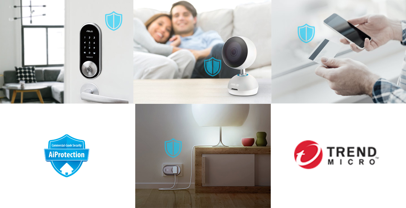 System Wi-Fi ASUS Lyra Ochrona AiProtection od Trend Micro