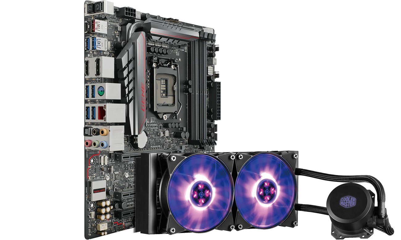 Zestaw podzespołów ASUS MAXIMUS VIII GENE + MasterLiquid ML240L RGB