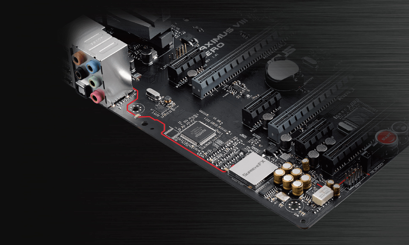 ASUS MAXIMUS VIII HERO Dźwięk Audio SupremeFX 2015
