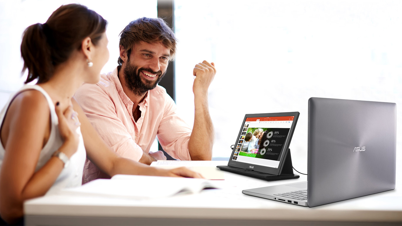 ASUS MB169C+ czarny technologia matrycy ips