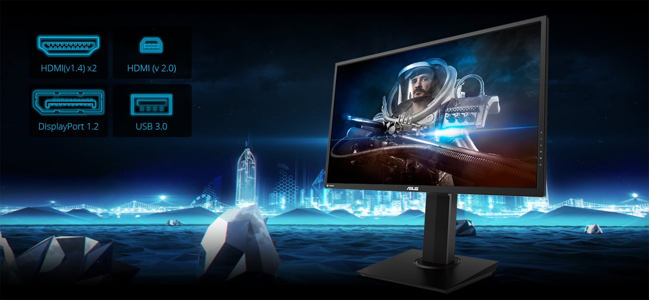 ASUS MG28UQ Porty