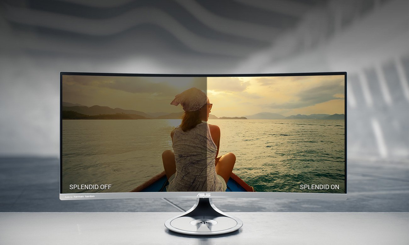 ASUS MX34VQ Curved Technologia SplendidPlus™ Video Intelligence