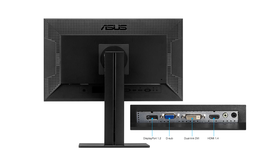 ASUS PB258Q złącza