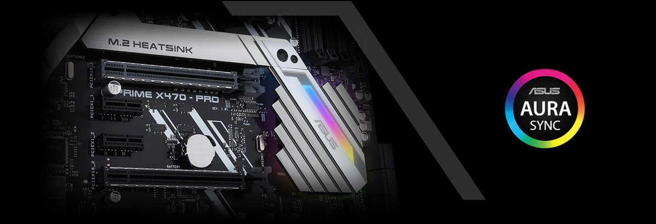 ASUS PRIME X470-PRO Podświetlenie Aura Sync
